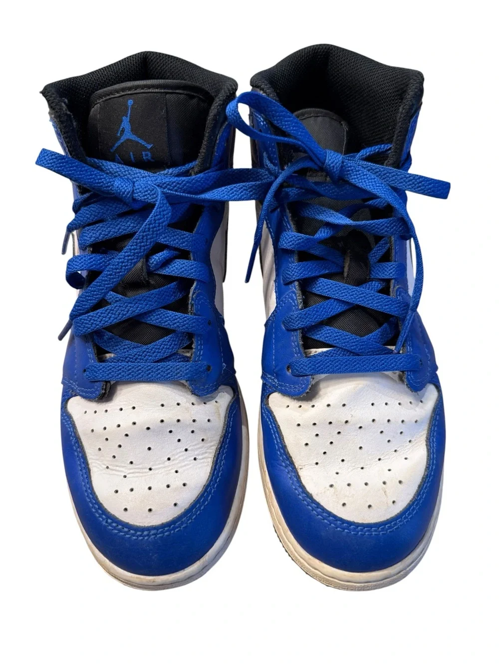 Nike Air Jordan 1 Royal Game  Kids Size 7 Mid-Top Sneakers in Blue, White, Black